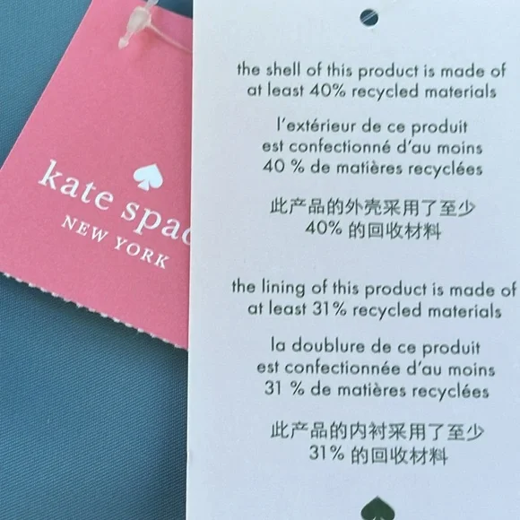 KATE SPADE HAYDEN NIAGARA NYLON TOP ZIP TOTE - Picture 15 of 15